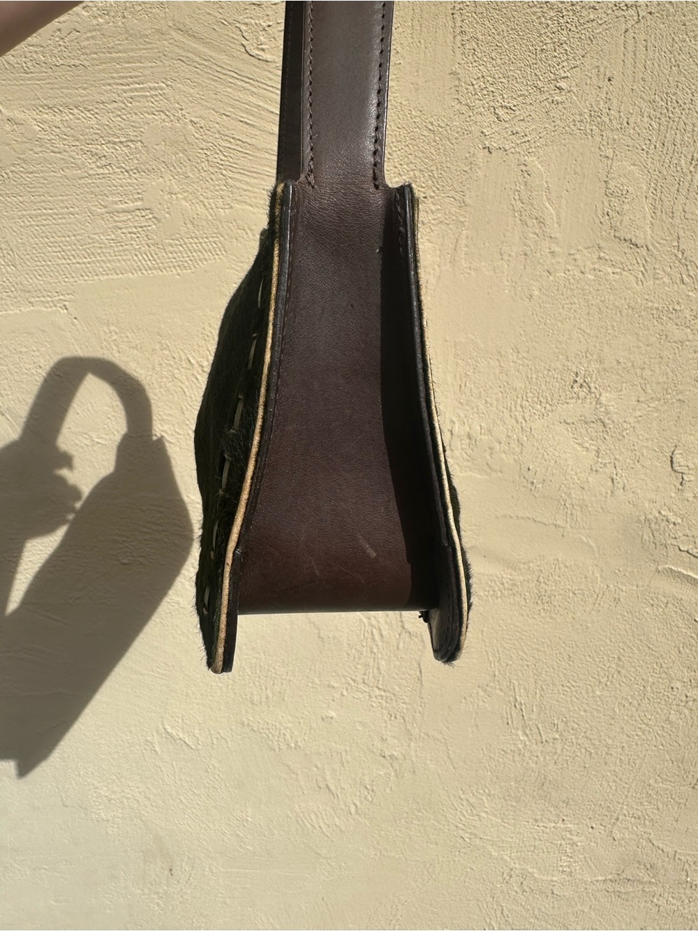 🫑Coach Dark Olive Green Calf Hair Shoulder Bag 9470. 🫑 - Picture 9 of 11
